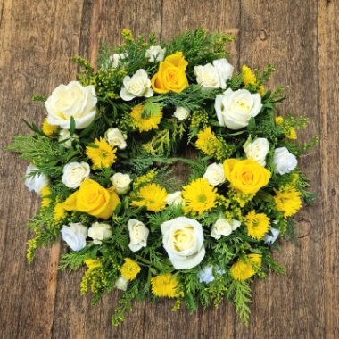 White & Yellow Wreath